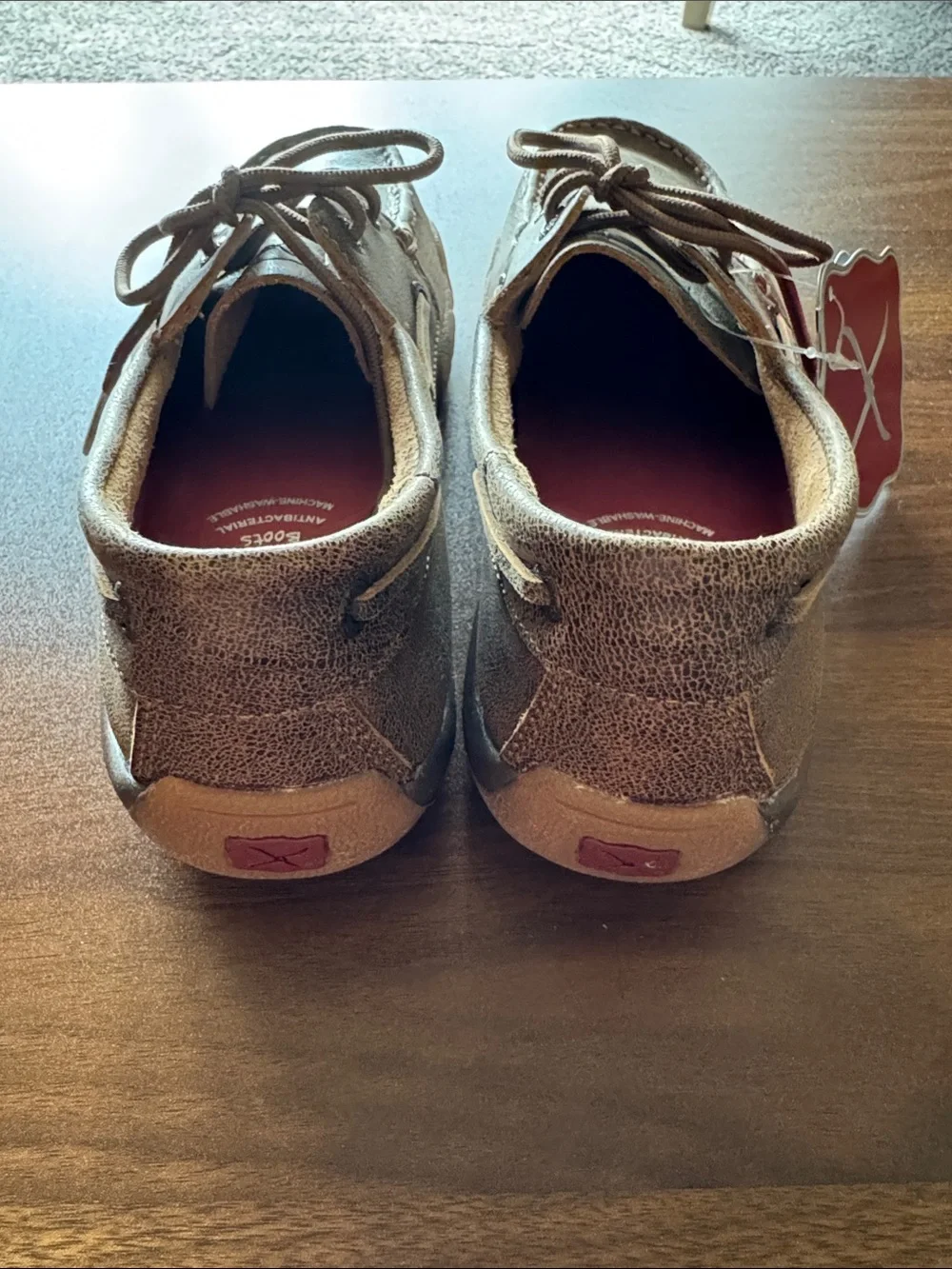 Twisted X Men’s Tan Suede Boat Shoes